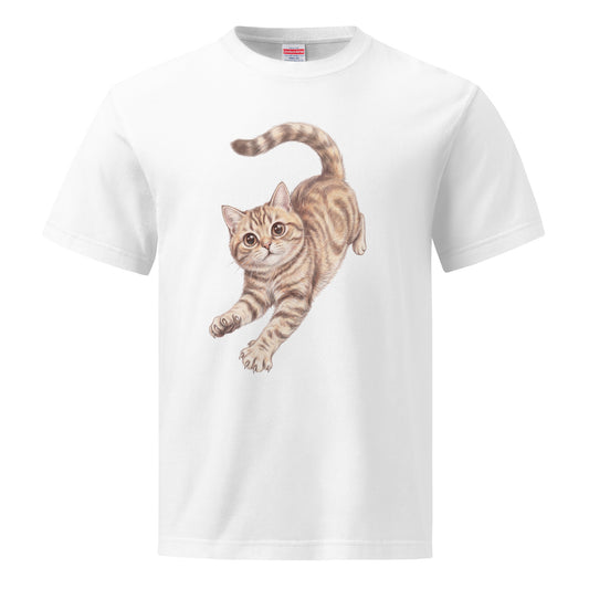 ペット似顔絵Tシャツ ホワイト 正面 ユニセックス AIアートプリント